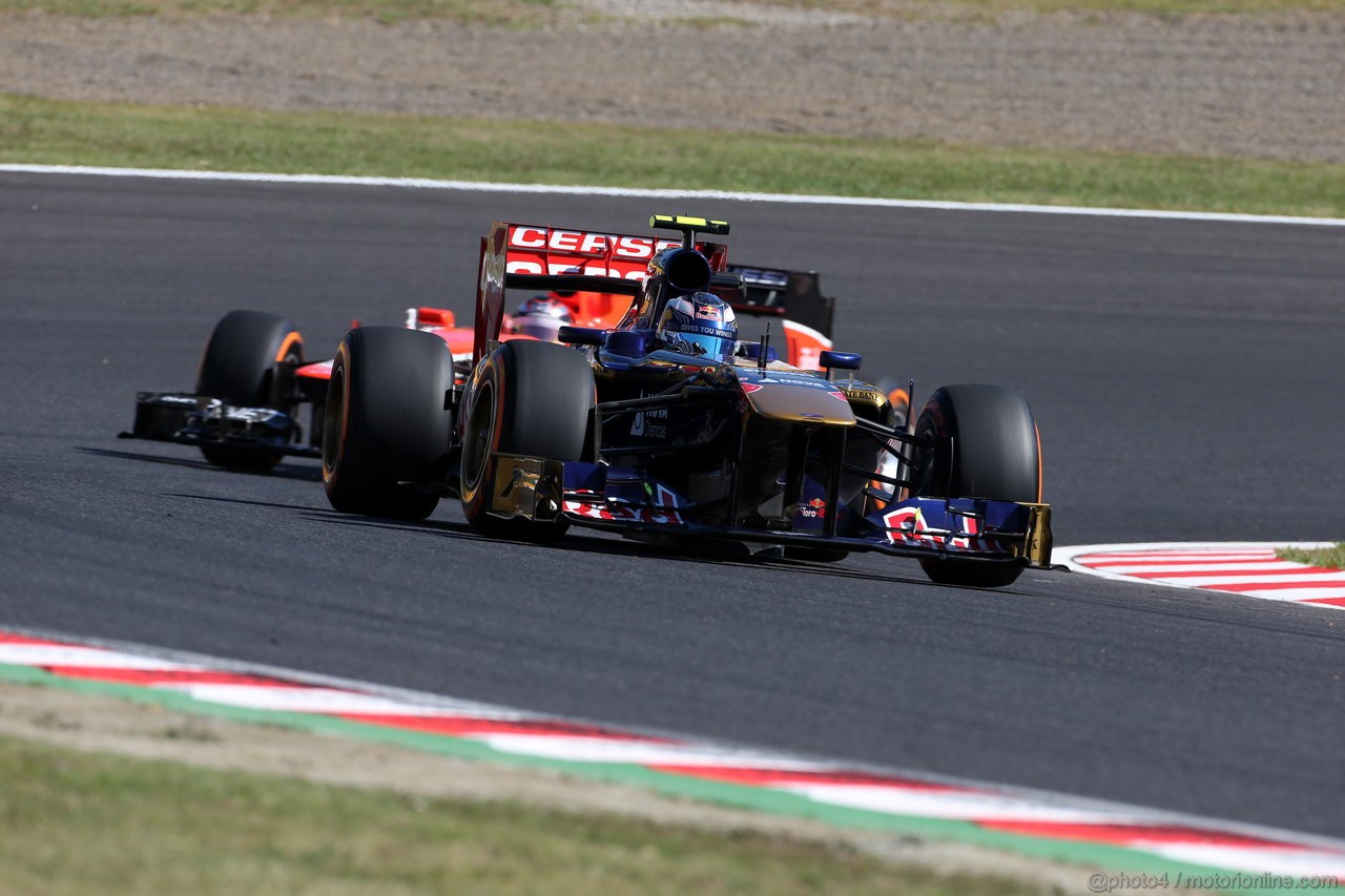 GP GIAPPONE, 11.10.2013- Prove Libere 1, Daniel Ricciardo (AUS) Scuderia Toro Rosso STR8 