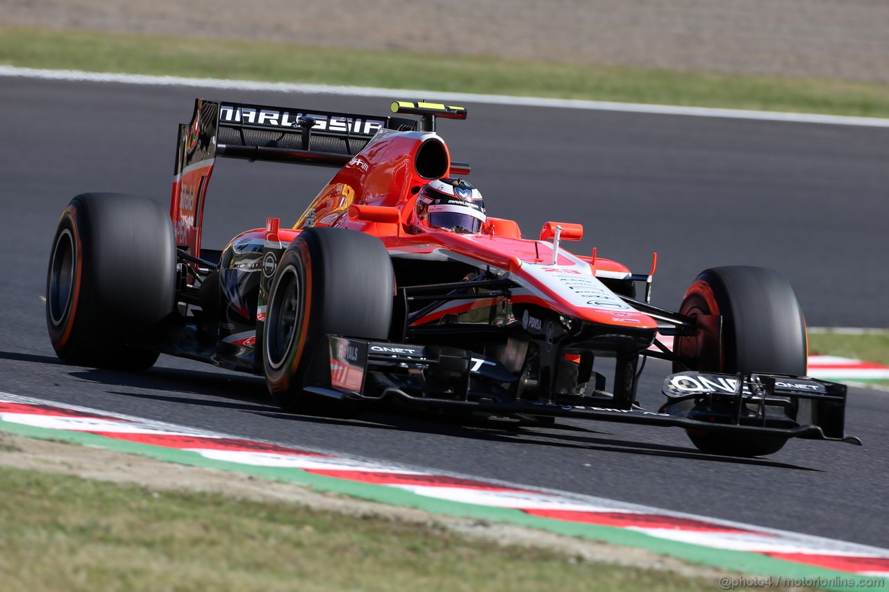 GP GIAPPONE, 11.10.2013- Prove Libere 1, Max Chilton (GBR), Marussia F1 Team MR02 