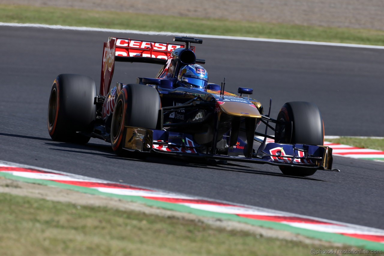 GP GIAPPONE, 11.10.2013- Prove Libere 1, Jean-Eric Vergne (FRA) Scuderia Toro Rosso STR8 