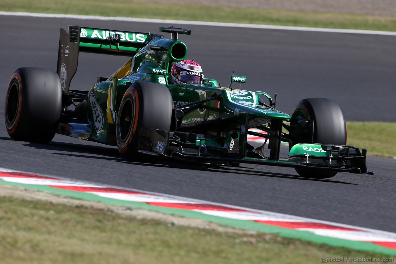 GP GIAPPONE, 11.10.2013- Prove Libere 1, Heikki Kovalainen (FIN) Caterham F1 Team CT03, Test Driver 
