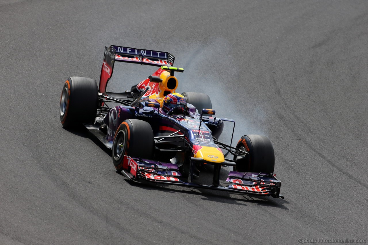 GP GIAPPONE, 11.10.2013- Prove Libere 1, Mark Webber (AUS) Red Bull Racing RB9 
