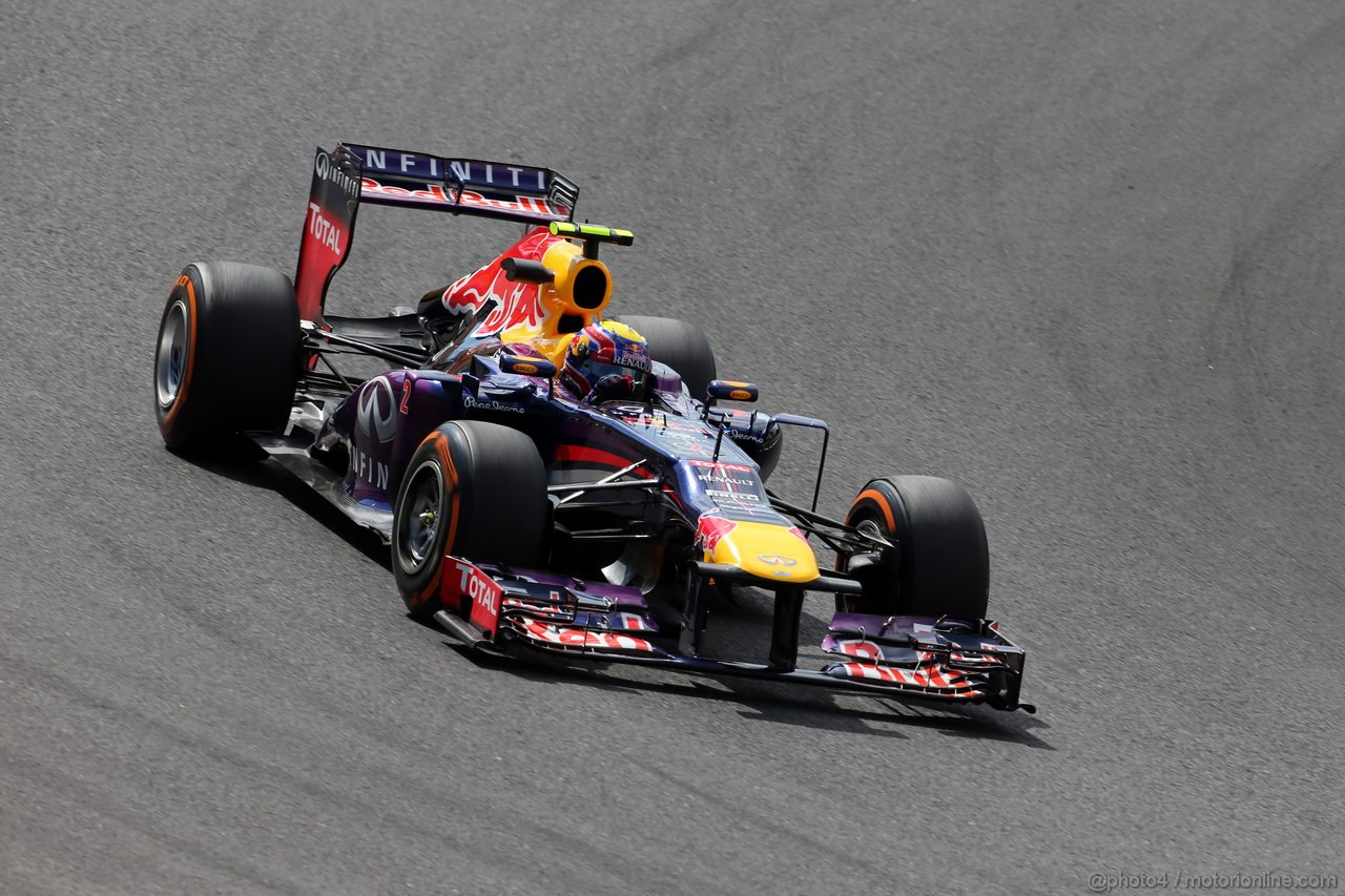 GP GIAPPONE, 11.10.2013- Prove Libere 1, Mark Webber (AUS) Red Bull Racing RB9 