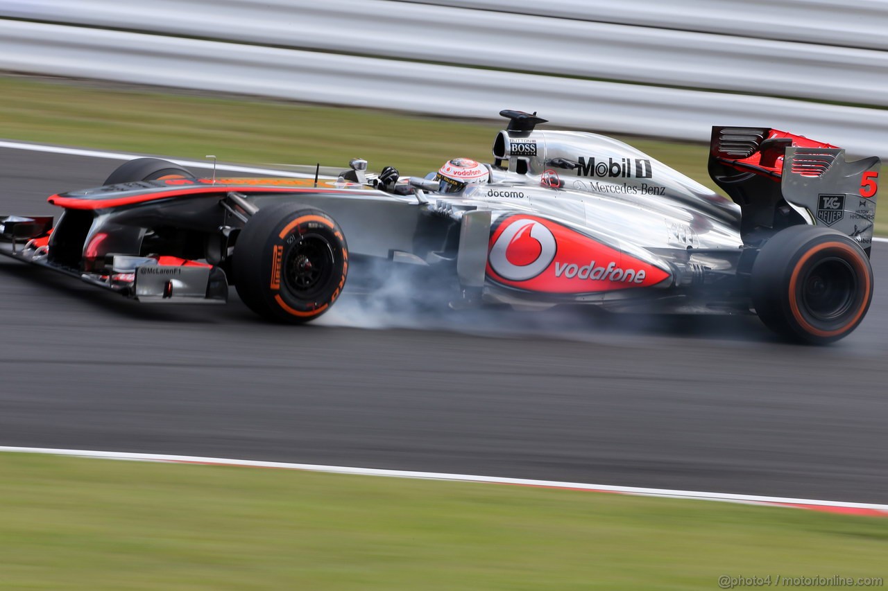 GP GIAPPONE, 11.10.2013- Prove Libere 1, Jenson Button (GBR) McLaren Mercedes MP4-28 