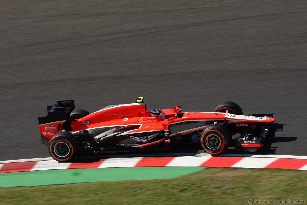 GP GIAPPONE, 11.10.2013- Prove Libere 1, Max Chilton (GBR), Marussia F1 Team MR02 