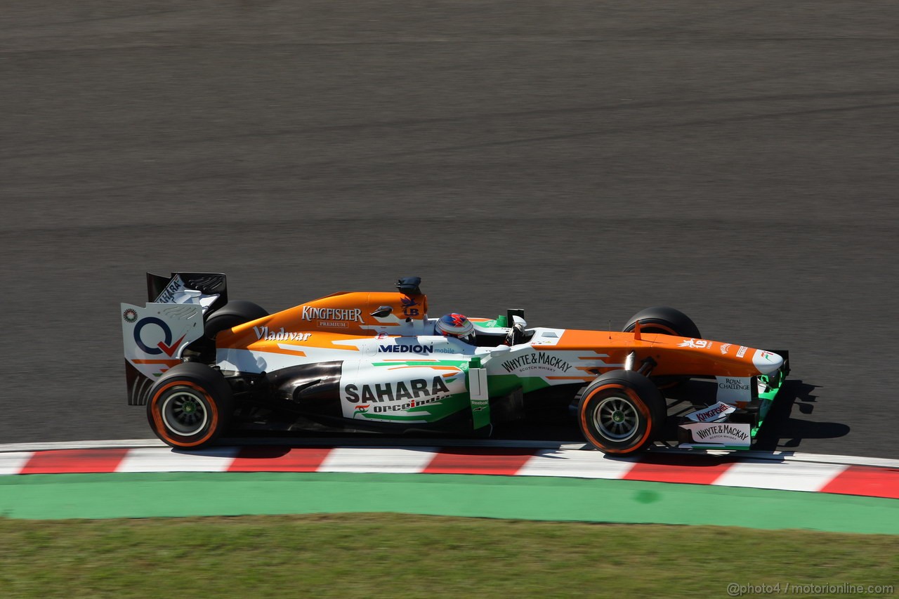 GP GIAPPONE, 11.10.2013- Prove Libere 1, Paul di Resta (GBR) Sahara Force India F1 Team VJM06 