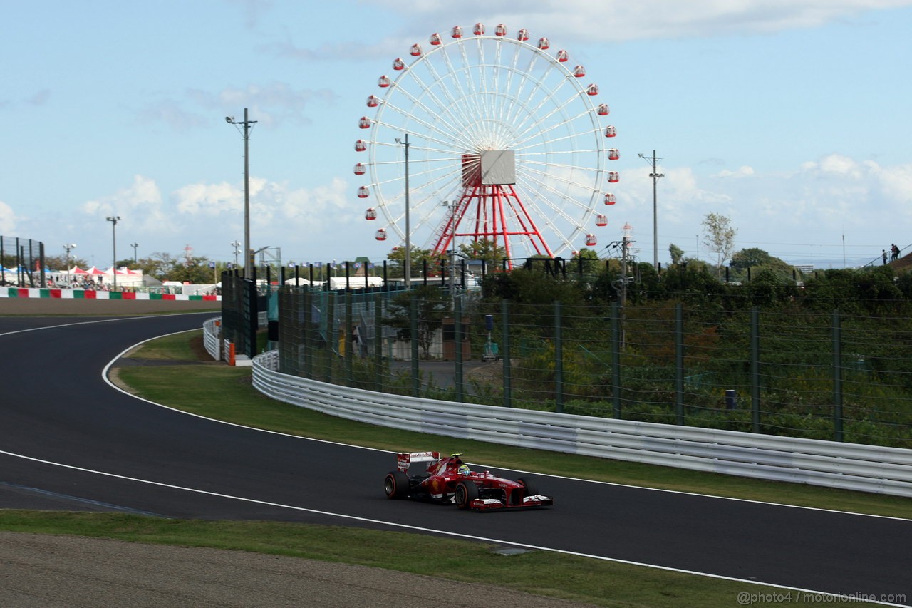 GP GIAPPONE, 11.10.2013- Prove Libere 1, Felipe Massa (BRA) Ferrari F138 