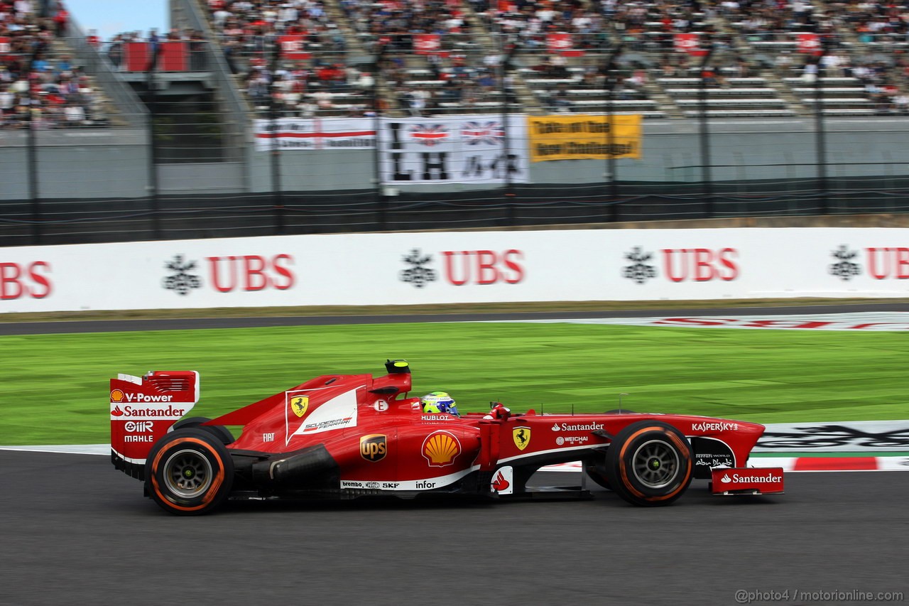 GP GIAPPONE, 11.10.2013- Prove Libere 1, Felipe Massa (BRA) Ferrari F138 