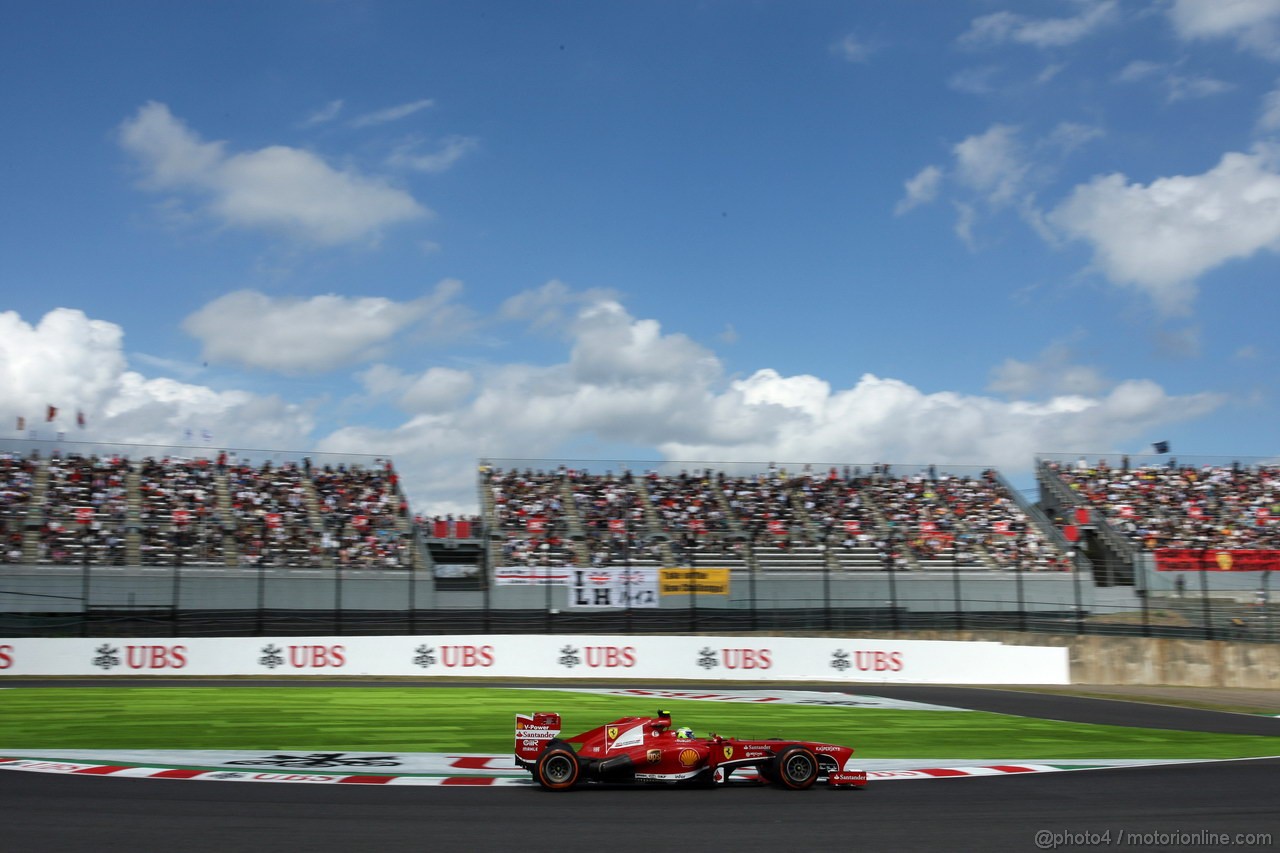 GP GIAPPONE, 11.10.2013- Prove Libere 1, Felipe Massa (BRA) Ferrari F138 