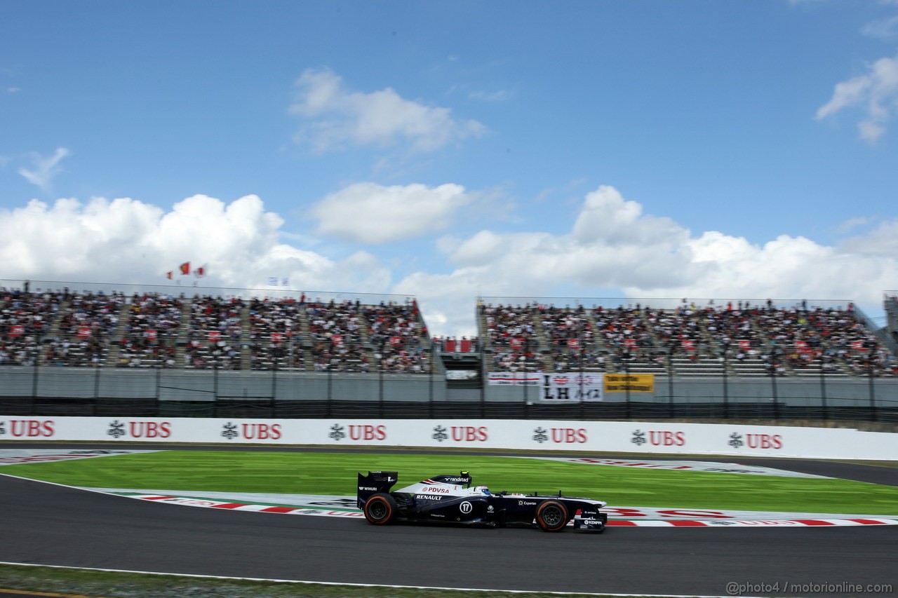 GP GIAPPONE, 11.10.2013- Prove Libere 1, Valtteri Bottas (FIN), Williams F1 Team FW35 