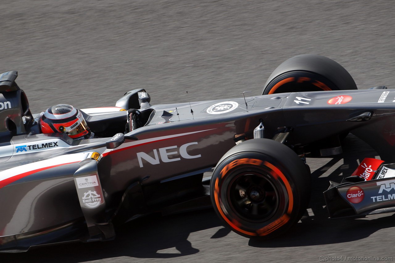 GP GIAPPONE, 11.10.2013- Prove Libere 1, Nico Hulkenberg (GER) Sauber F1 Team C32 