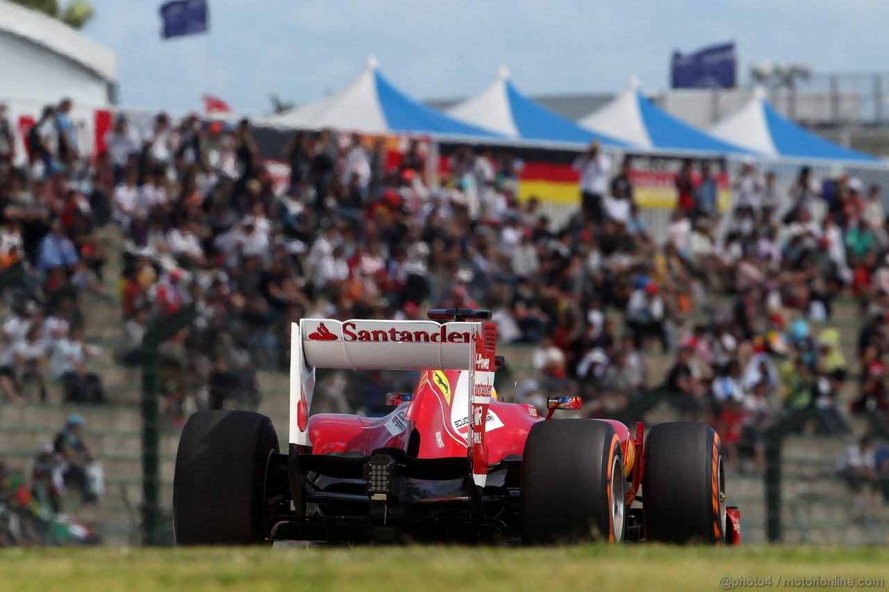 GP GIAPPONE, 11.10.2013- Prove Libere 1, Fernando Alonso (ESP) Ferrari F138 