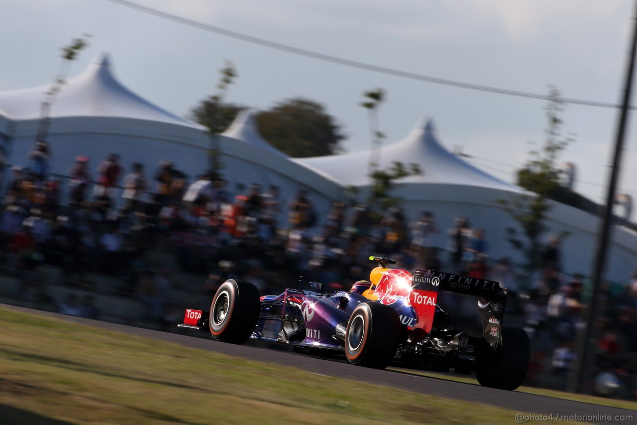 GP GIAPPONE, 11.10.2013- Prove Libere 2, Mark Webber (AUS) Red Bull Racing RB9 