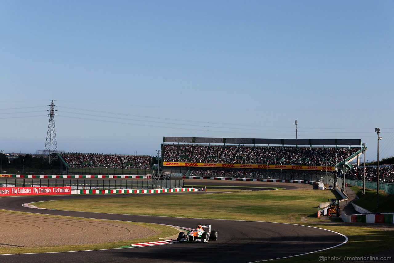 GP GIAPPONE, 11.10.2013- Prove Libere 2, Adrian Sutil (GER), Sahara Force India F1 Team VJM06 