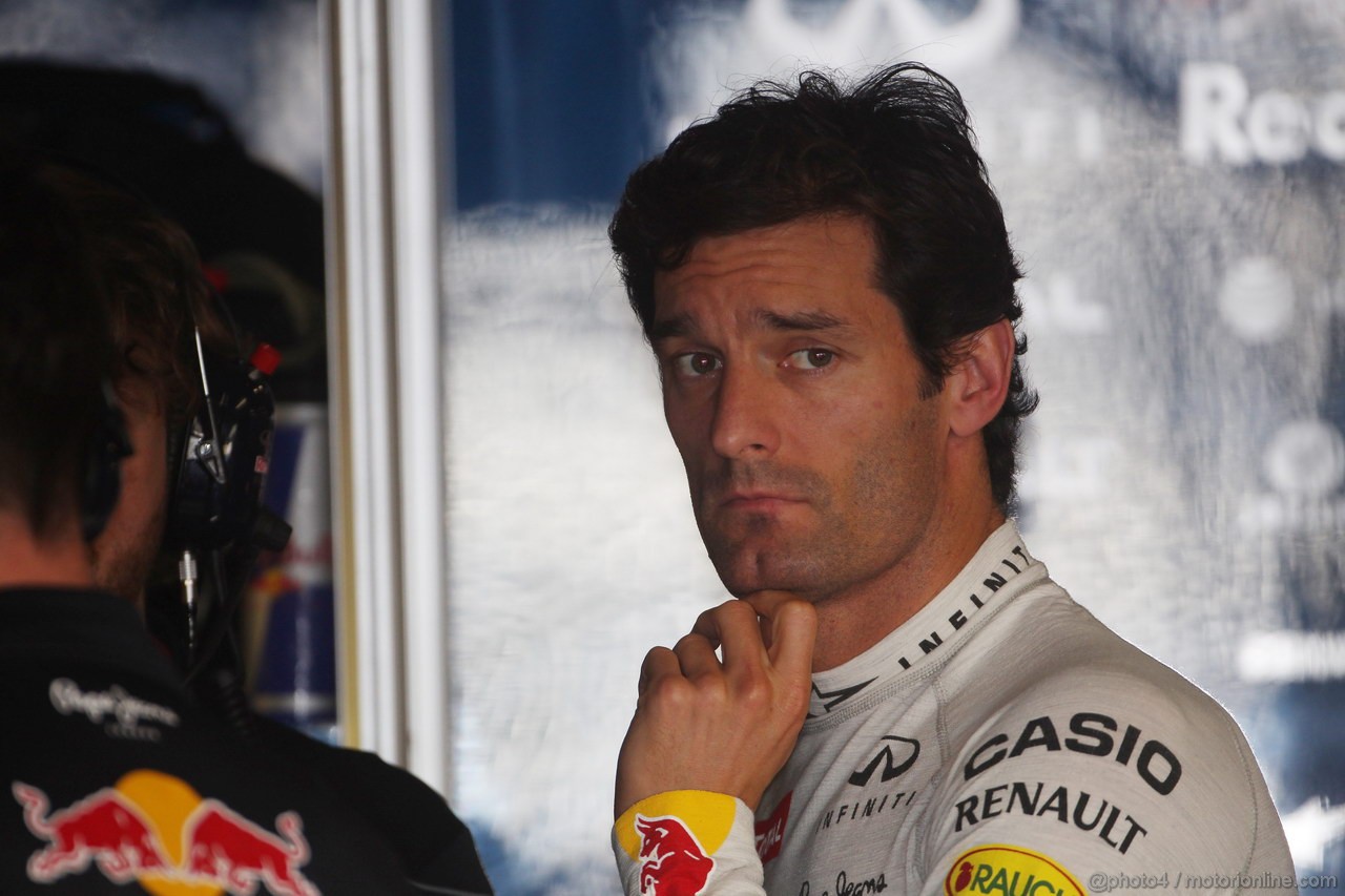 GP GIAPPONE, 11.10.2013- Prove Libere 2, Mark Webber (AUS) Red Bull Racing RB9 