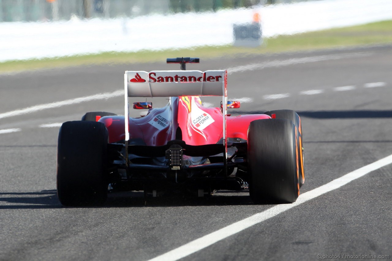 GP GIAPPONE, 11.10.2013- Prove Libere 2, Fernando Alonso (ESP) Ferrari F138 