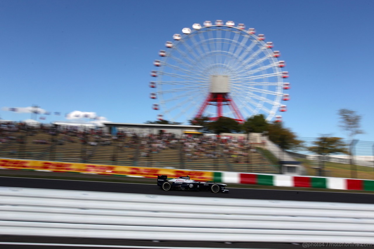 GP GIAPPONE, 11.10.2013- Prove Libere 2, Valtteri Bottas (FIN), Williams F1 Team FW35 
