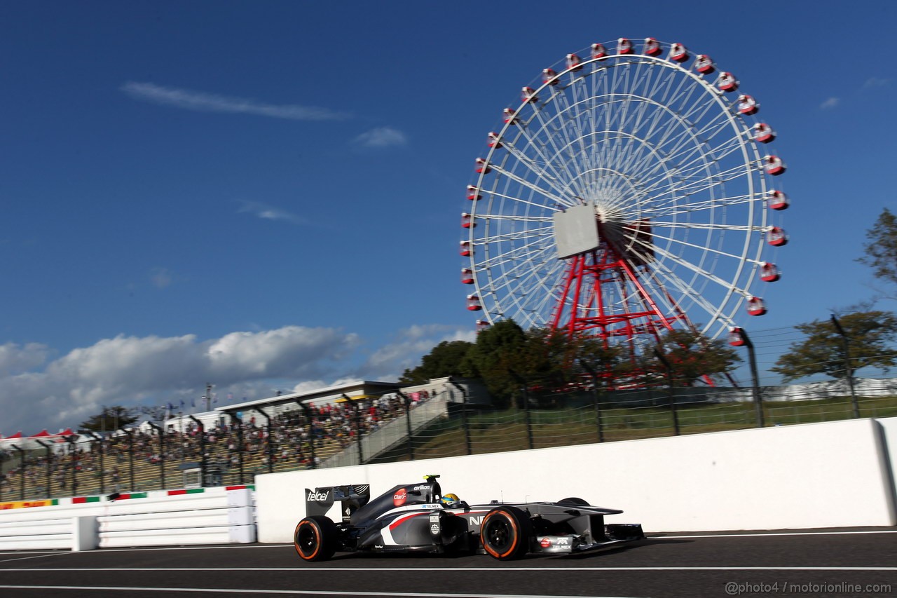 GP GIAPPONE, 11.10.2013- Prove Libere 2, Esteban Gutierrez (MEX), Sauber F1 Team C32 