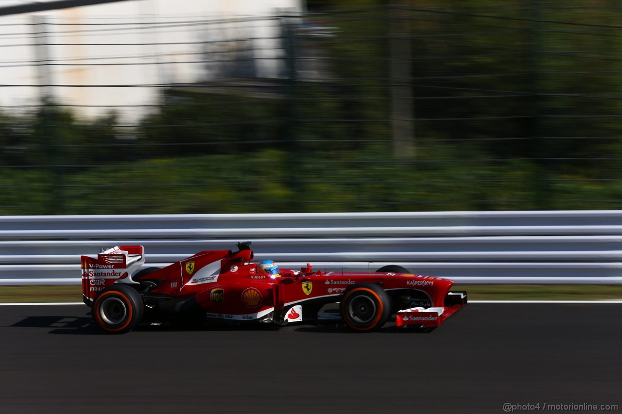 GP GIAPPONE, 11.10.2013- Prove Libere 2, Fernando Alonso (ESP) Ferrari F138 