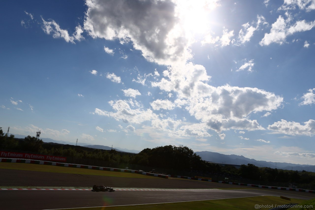 GP GIAPPONE, 11.10.2013- Prove Libere 2, Romain Grosjean (FRA) Lotus F1 Team E21 