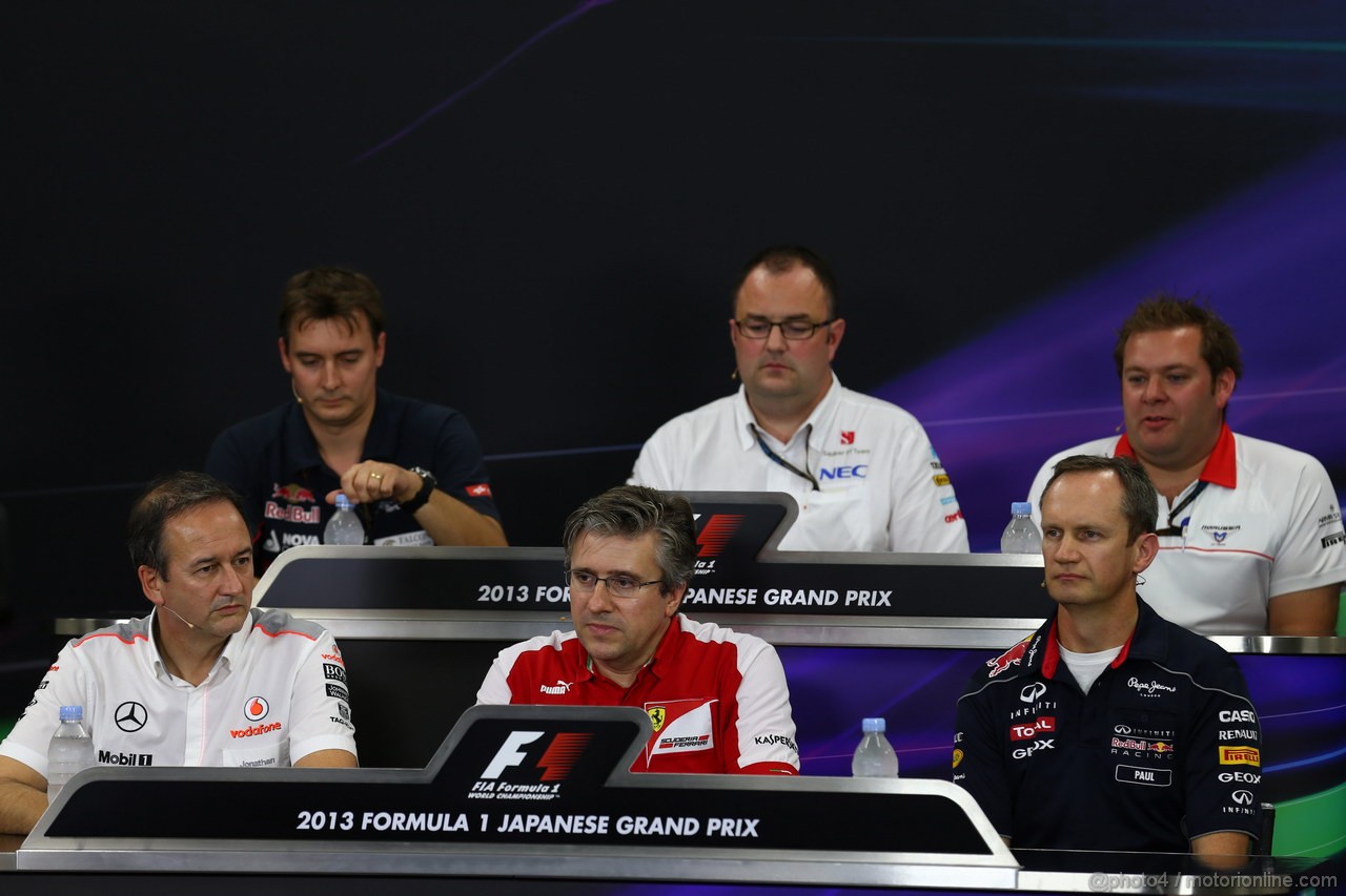 GP GIAPPONE, 11.10.2013- Conferenza Stampa, Pat Fry (GBR), Technical Director (Chassis), Ferrari