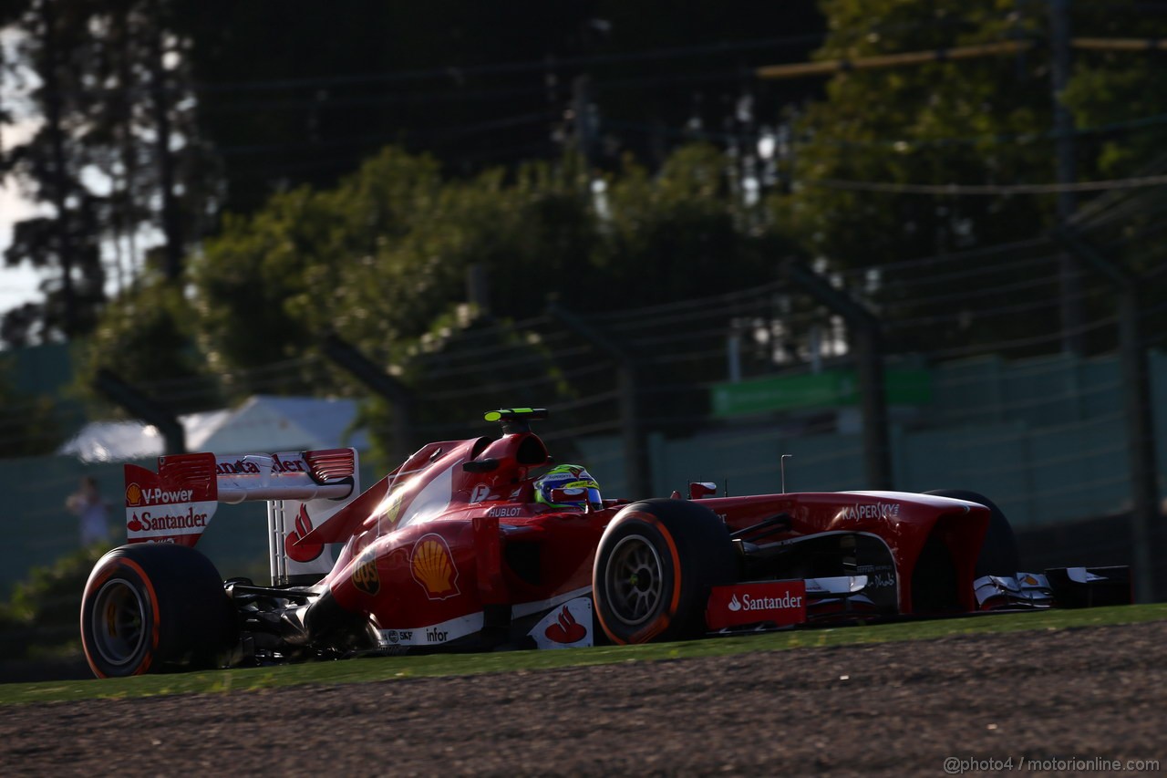 GP GIAPPONE, 11.10.2013- Prove Libere 2, Felipe Massa (BRA) Ferrari F138 