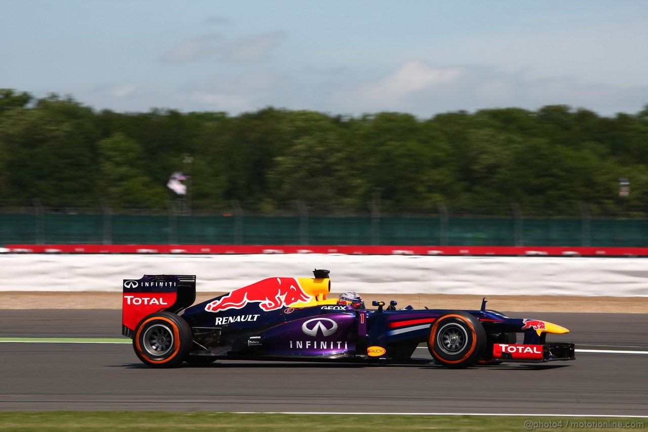 GP GRAN BRETAGNA, 30.06.2013- Gara: Sebastian Vettel (GER) Red Bull Racing RB9