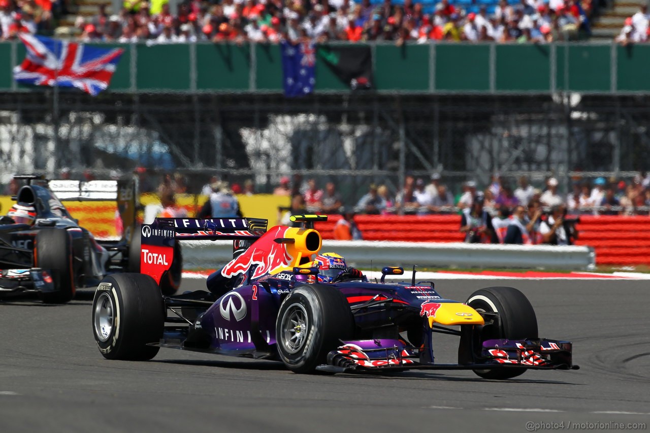 GP GRAN BRETAGNA, 30.06.2013- Gara: Mark Webber (AUS) Red Bull Racing RB9