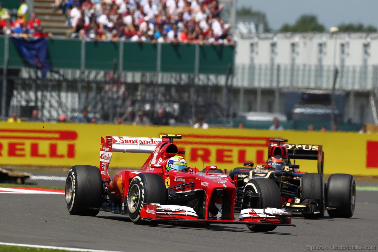 GP GRAN BRETAGNA, 30.06.2013- Gara: Felipe Massa (BRA) Ferrari F138