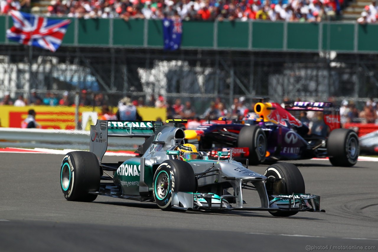 GP GRAN BRETAGNA, 30.06.2013- Gara: Lewis Hamilton (GBR) Mercedes AMG F1 W04