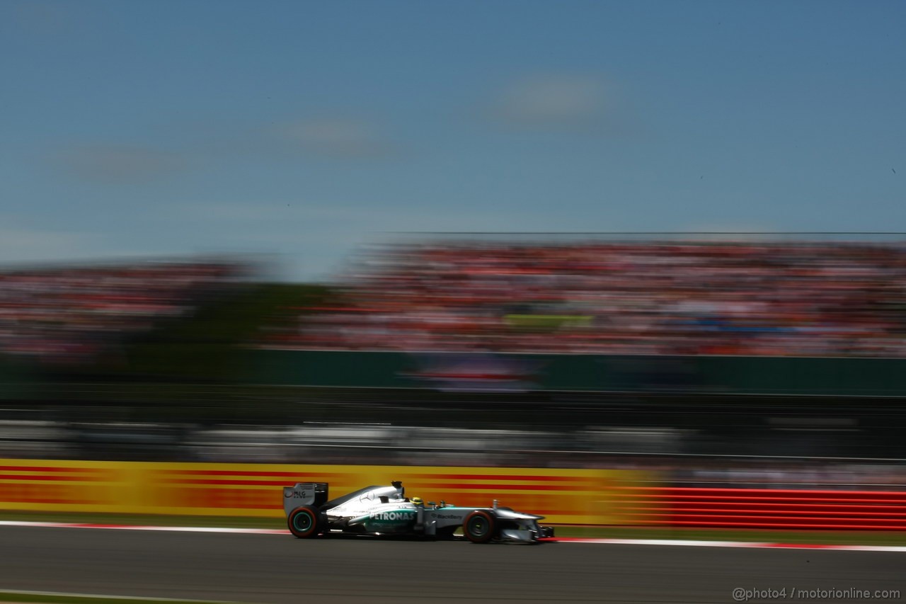 GP GRAN BRETAGNA, 30.06.2013- Gara: Nico Rosberg (GER) Mercedes AMG F1 W04