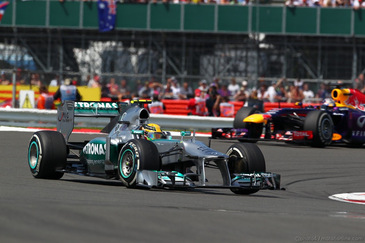 GP GRAN BRETAGNA, 30.06.2013- Gara: Lewis Hamilton (GBR) Mercedes AMG F1 W04