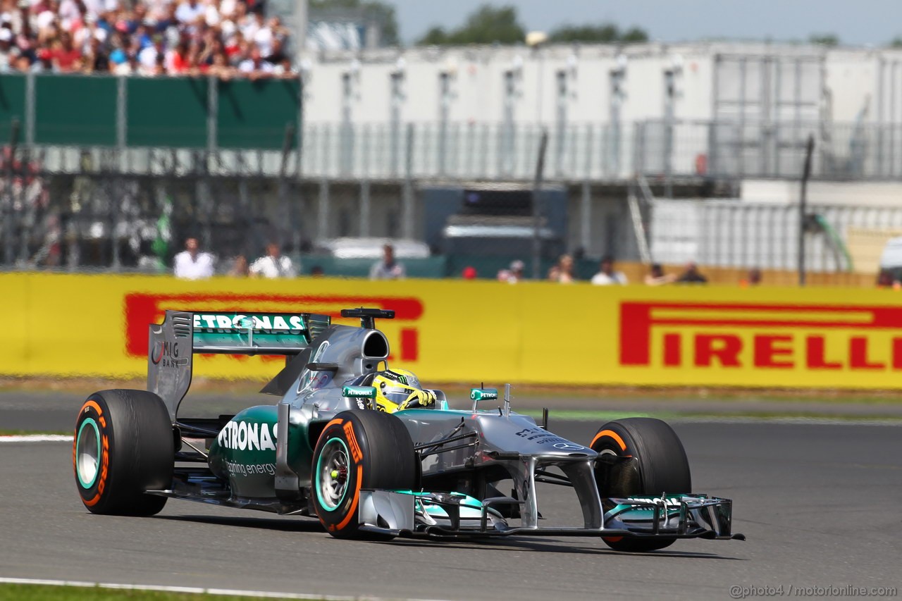GP GRAN BRETAGNA, 30.06.2013- Gara: Nico Rosberg (GER) Mercedes AMG F1 W04