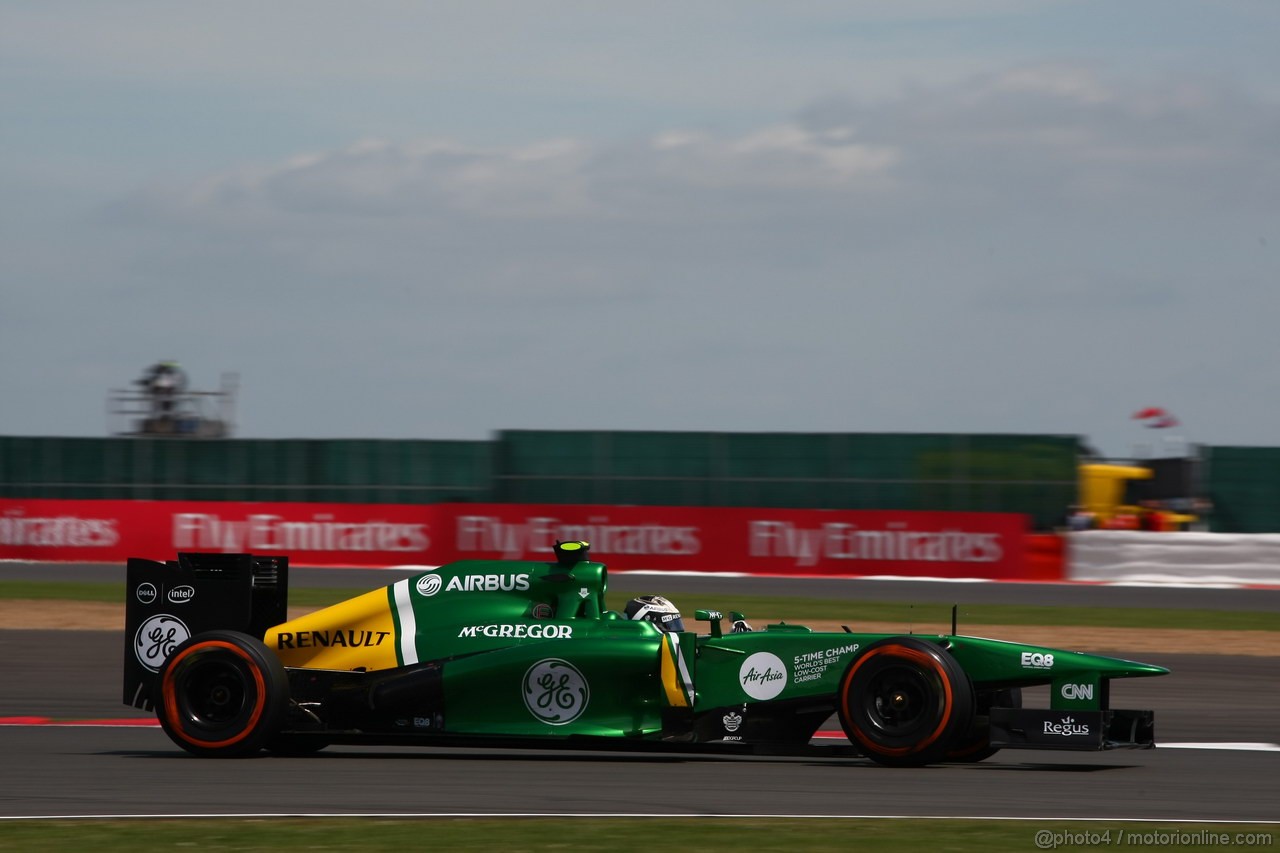 GP GRAN BRETAGNA, 30.06.2013- Gara: Giedo Van der Garde (NED), Caterham F1 Team CT03