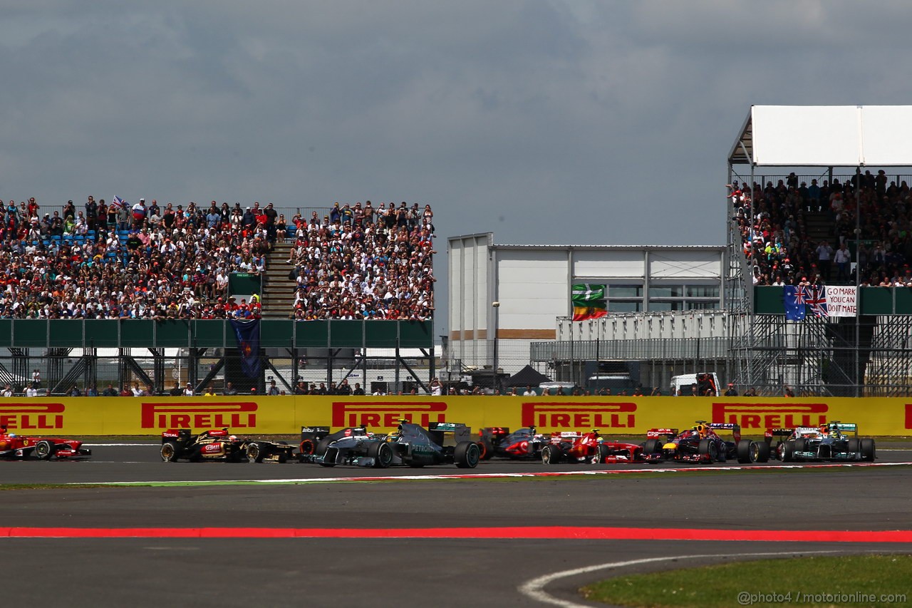GP GRAN BRETAGNA, 30.06.2013- Gara: Lewis Hamilton (GBR) Mercedes AMG F1 W04