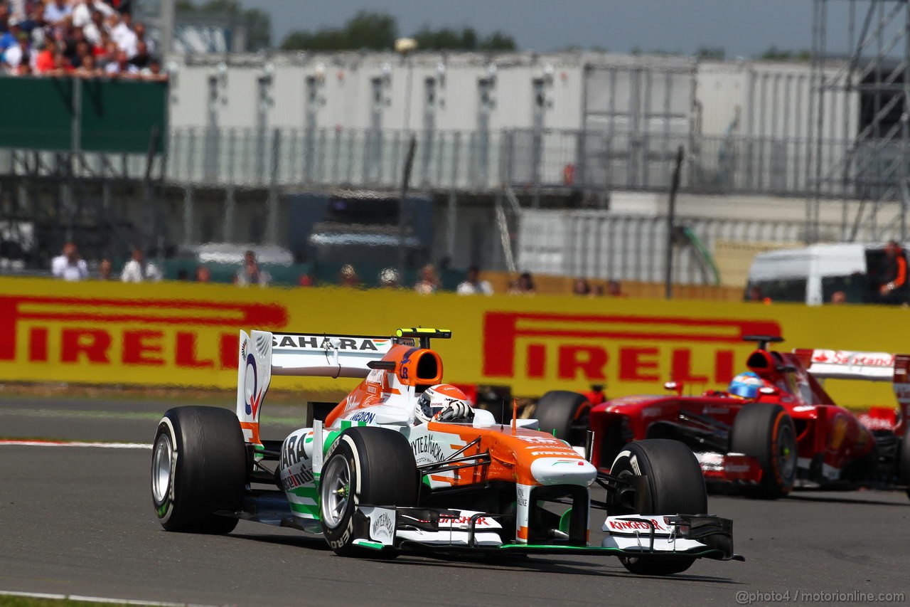 GP GRAN BRETAGNA, 30.06.2013- Gara: Adrian Sutil (GER), Sahara Force India F1 Team VJM06