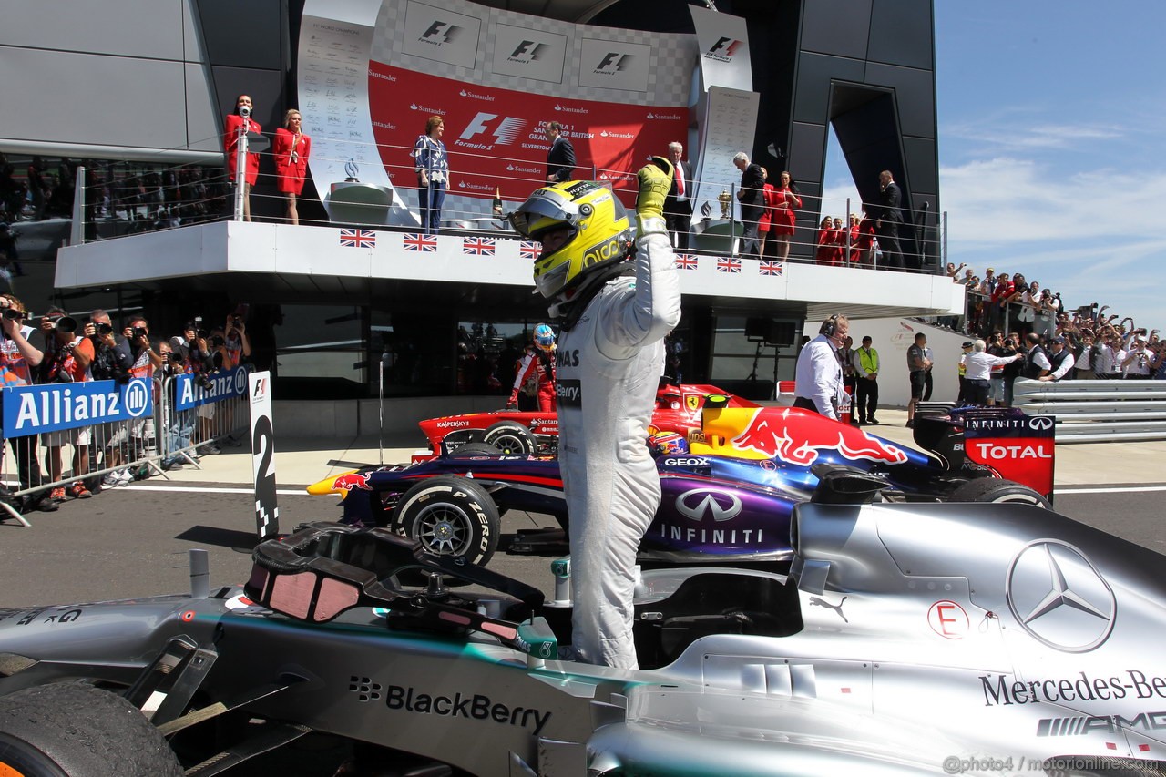 GP GRAN BRETAGNA, 30.06.2013- winner Nico Rosberg (GER) Mercedes AMG F1 W04