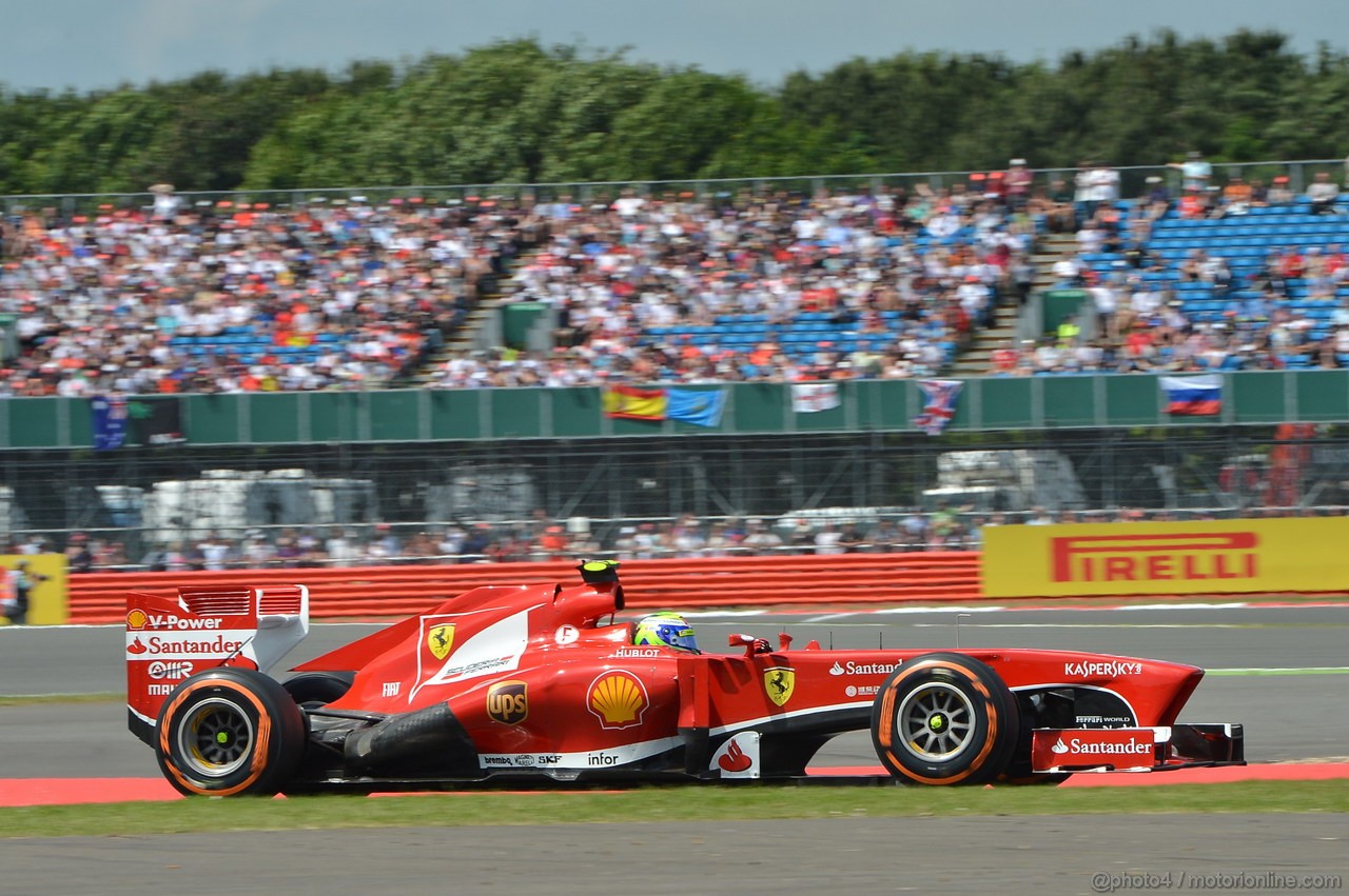 GP GRAN BRETAGNA, 30.06.2013- race, Felipe Massa (BRA) Ferrari F138