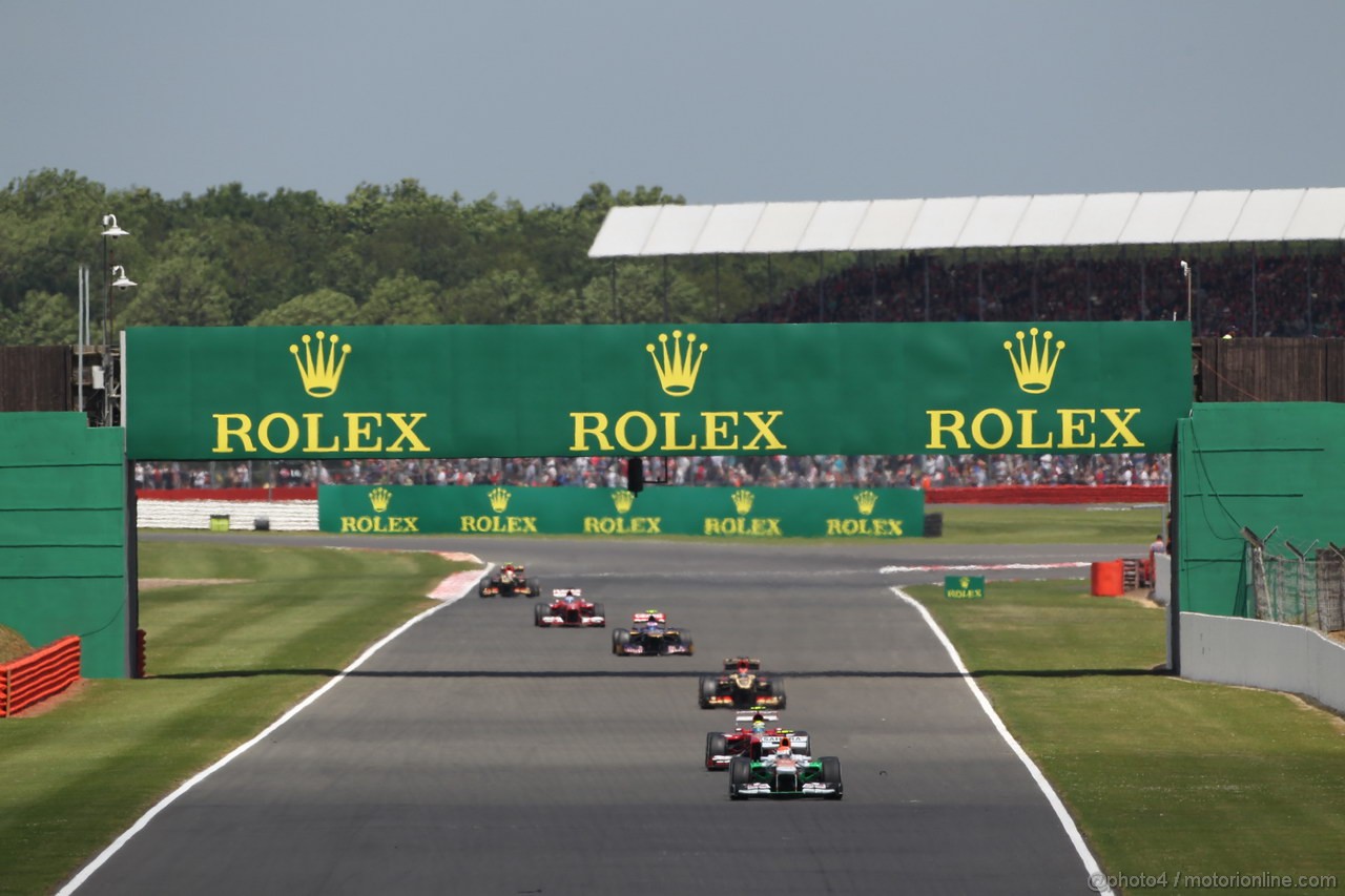 GP GRAN BRETAGNA, 30.06.2013- Gara, Adrian Sutil (GER), Sahara Force India F1 Team VJM06