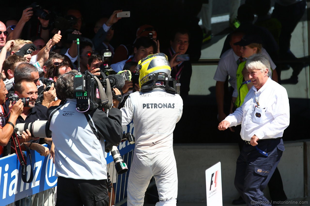 GP GRAN BRETAGNA, 30.06.2013- Nico Rosberg (GER) Mercedes AMG F1 W04