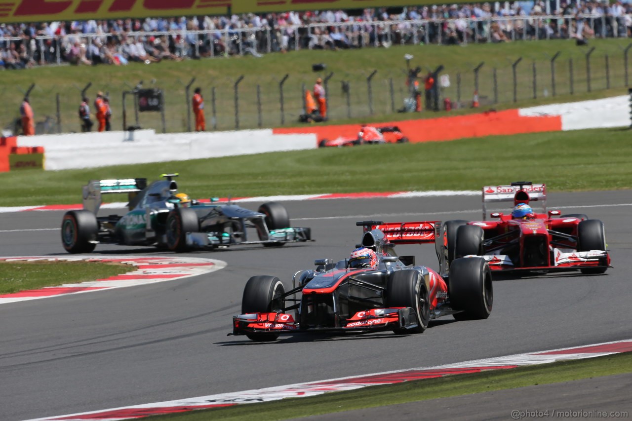 GP GRAN BRETAGNA, 30.06.2013- race, Jenson Button (GBR) McLaren Mercedes MP4-28