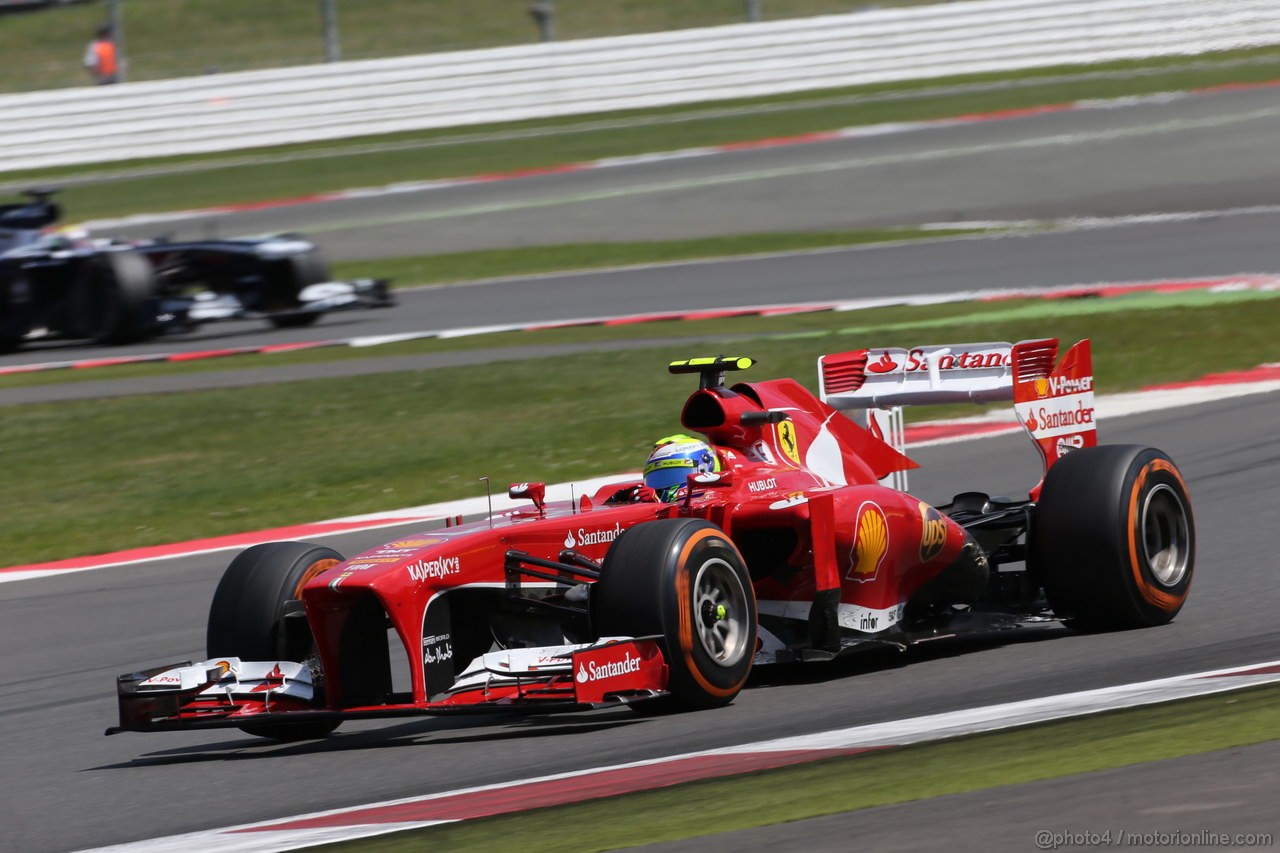 GP GRAN BRETAGNA, 30.06.2013- race, Felipe Massa (BRA) Ferrari F138