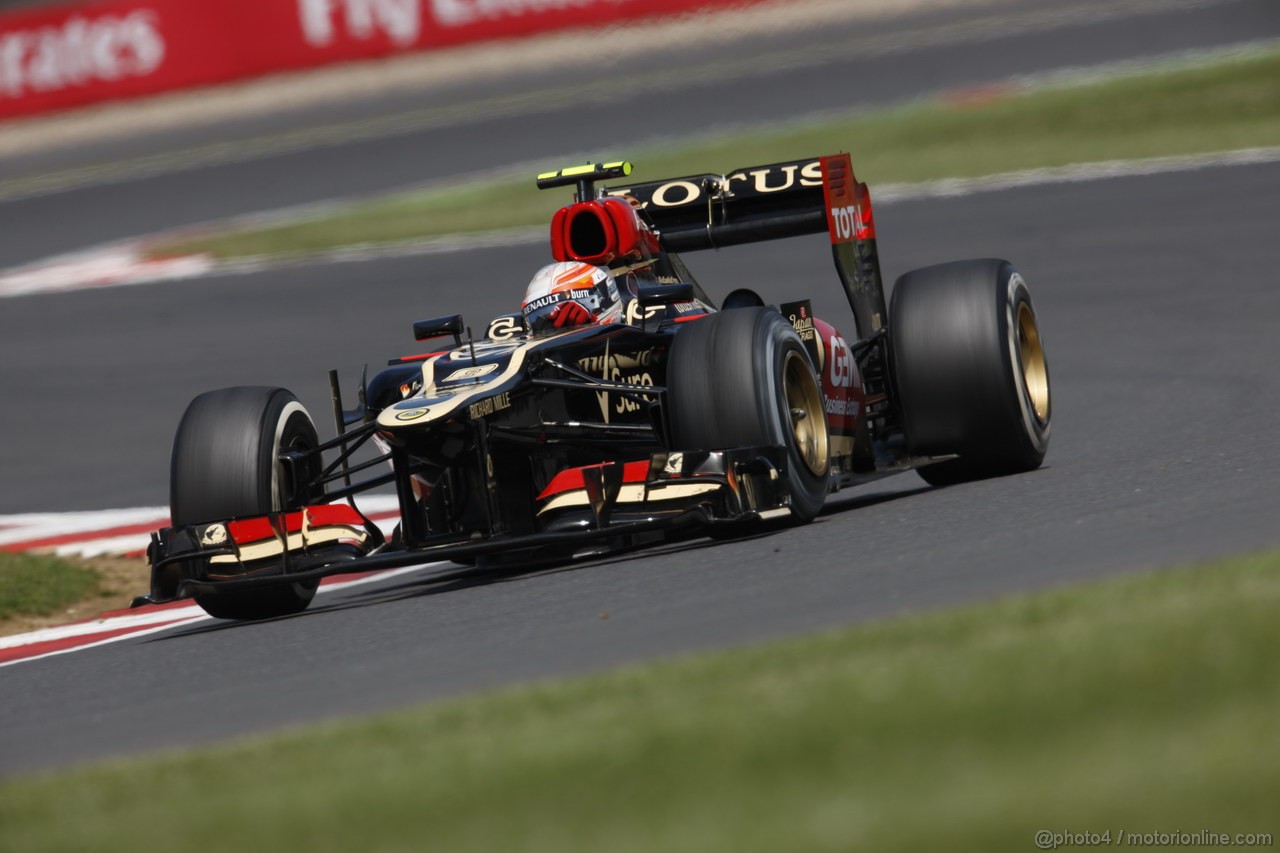 GP GRAN BRETAGNA, 30.06.2013- Gara,  Romain Grosjean (FRA) Lotus F1 Team E213