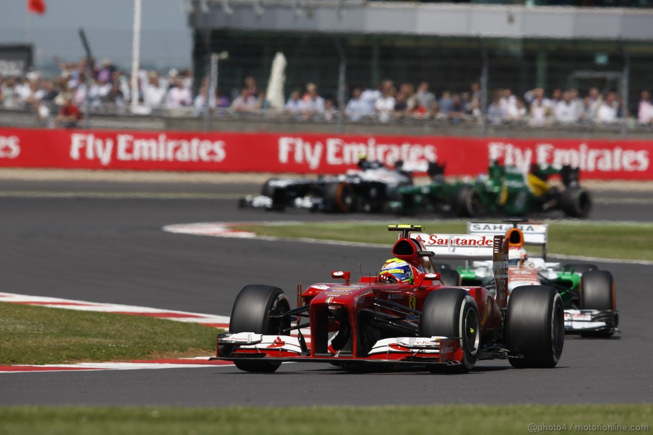 GP GRAN BRETAGNA, 30.06.2013- race, Felipe Massa (BRA) Ferrari F138