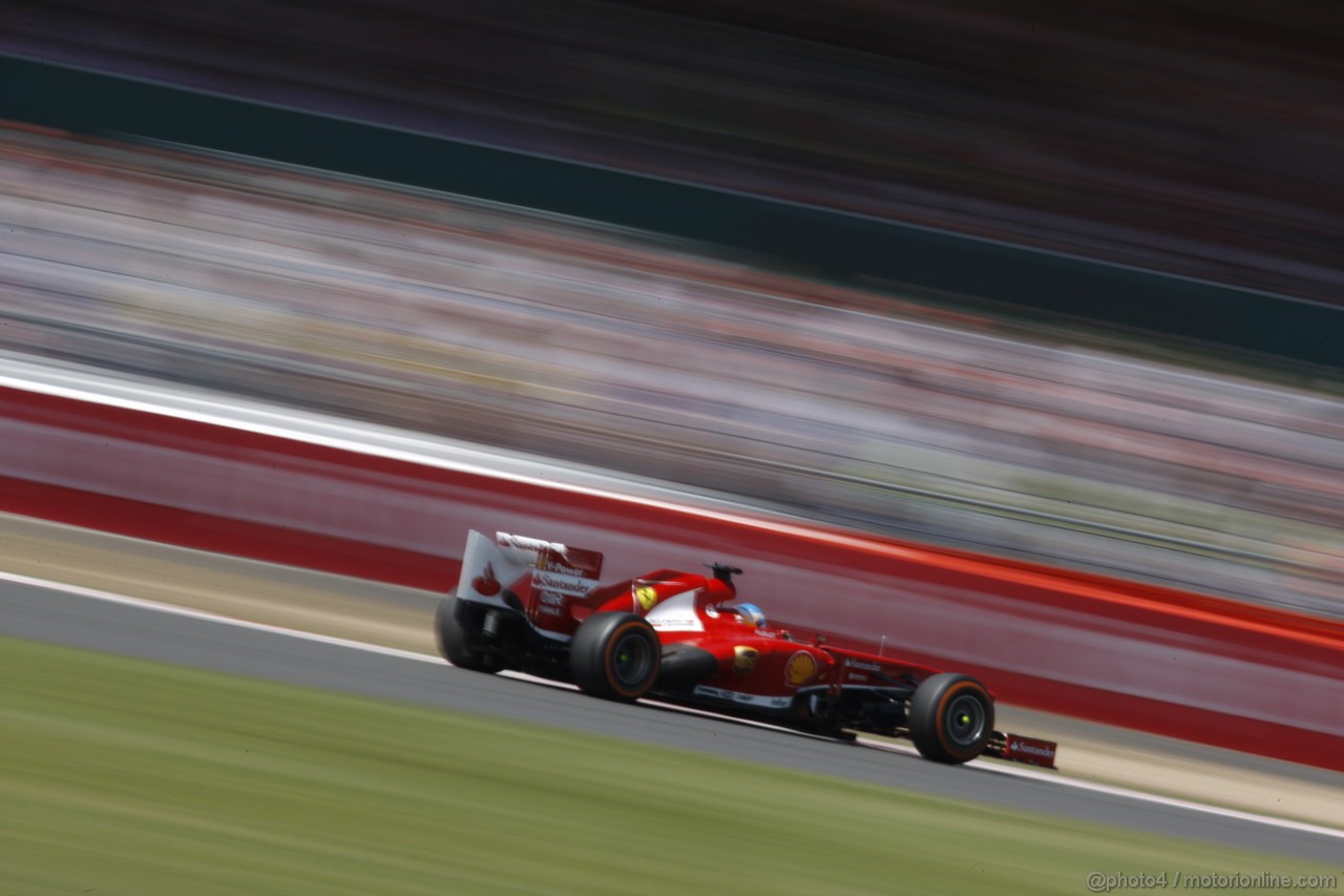 GP GRAN BRETAGNA, 30.06.2013- Gara, Fernando Alonso (ESP) Ferrari F138