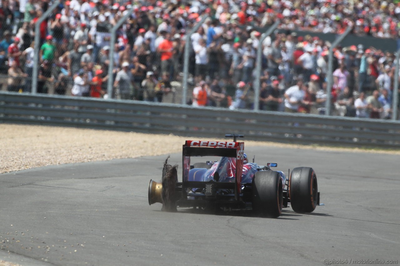 GP GRAN BRETAGNA, 30.06.2013- Gara, Jean-Eric Vergne (FRA) Scuderia Toro Rosso STR8