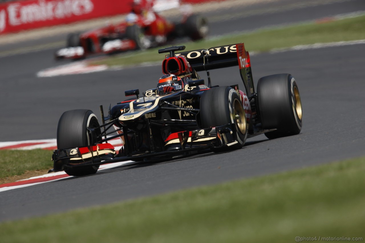 GP GRAN BRETAGNA, 30.06.2013- Gara, Kimi Raikkonen (FIN) Lotus F1 Team E21