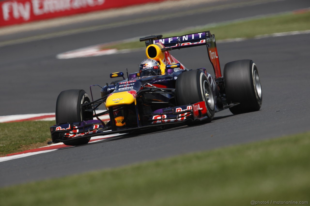 GP GRAN BRETAGNA, 30.06.2013- Gara, Sebastian Vettel (GER) Red Bull Racing RB9