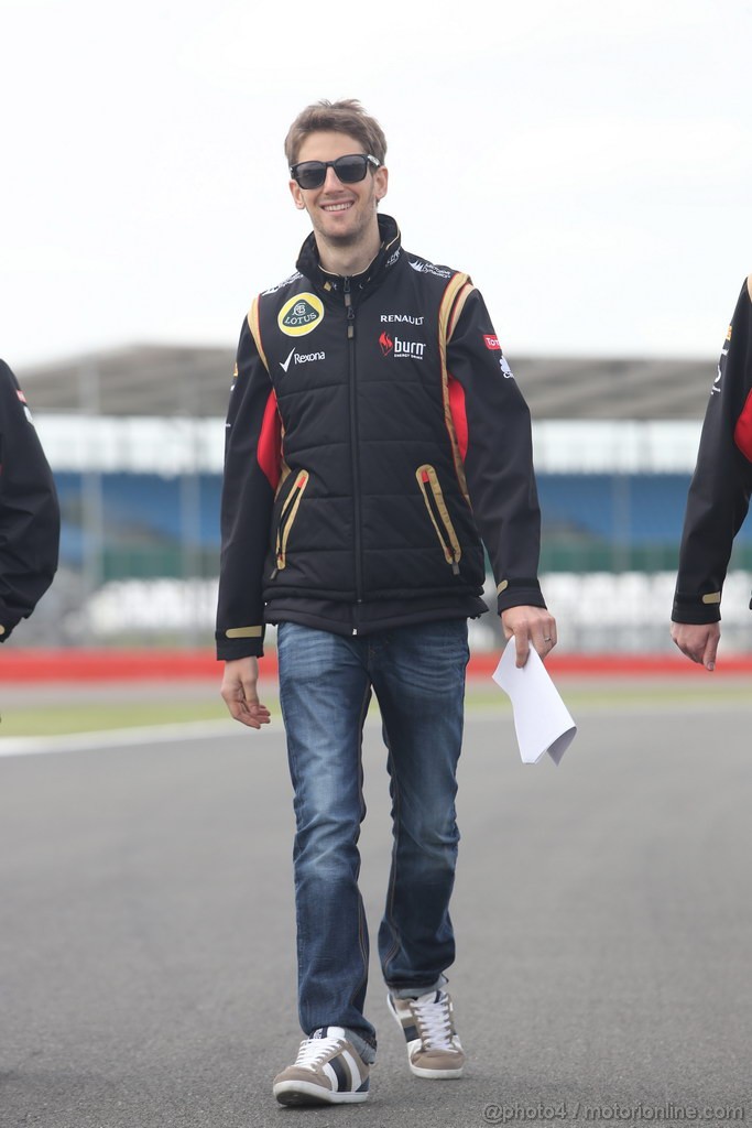 GP GRAN BRETAGNA, 27.06.2013- Romain Grosjean (FRA) Lotus F1 Team E213 