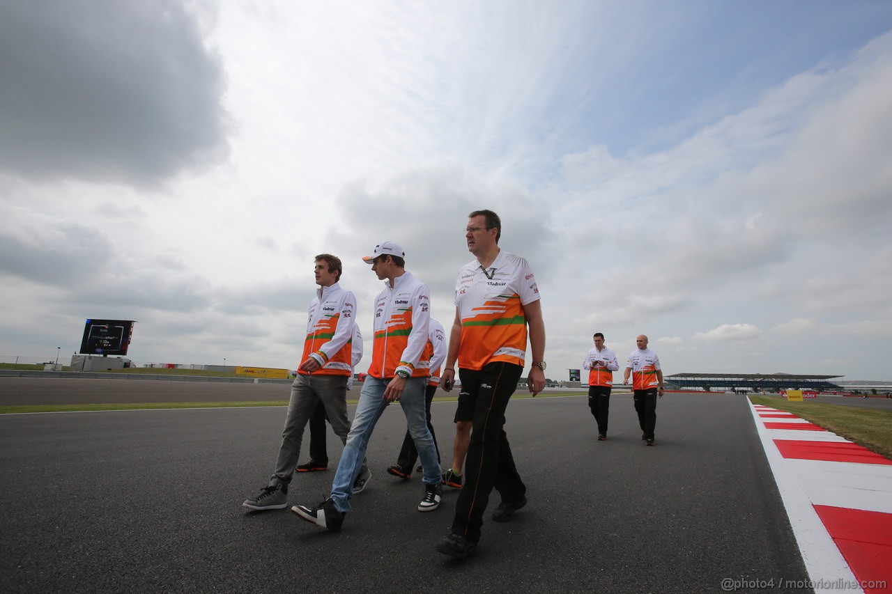 GP GRAN BRETAGNA, 27.06.2013- Adrian Sutil (GER), Sahara Force India F1 Team VJM06 