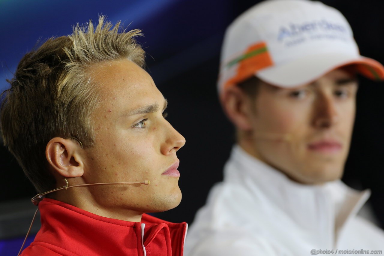 GP GRAN BRETAGNA, 27.06.2013- Giovedi' Press Conference: Max Chilton (GBR), Marussia F1 Team MR02 